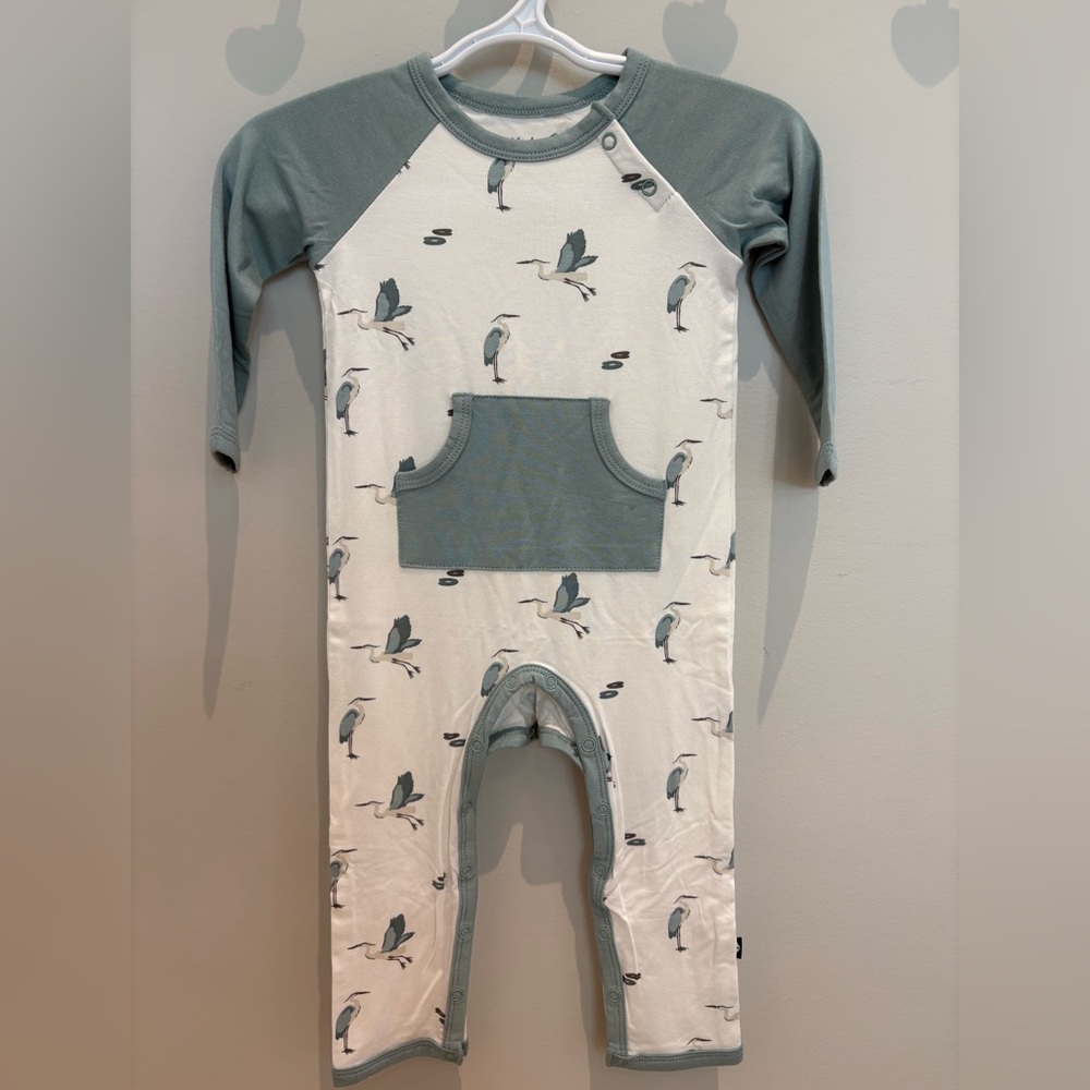 Kyte Baby Blue Heron Romper